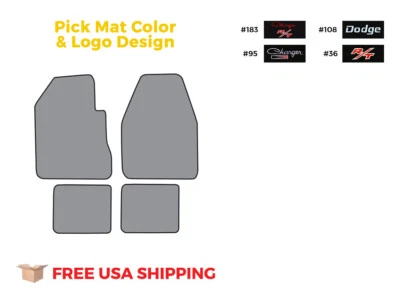 FITS 1966-1970 Dodge Charger 4spd Floor Mat 4pc Loop Foto 1 de 4