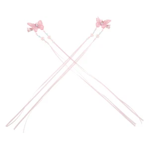 2 pezzi adorabili fermagli per capelli in nappa forcine clip per capelli alligatore accessori per capelli canapa - Foto 1 di 12