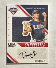 2020 USA Baseball Stars & Stripes Silhouettes Signatures /199 Doug Nikhazy Auto