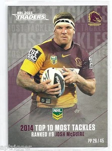 2015 NRL Traders Pieces of the Puzzle (PP 26 / 45 ) Josh McGUIRE Broncos - Picture 1 of 1