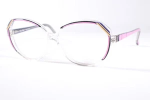 Champs Elysees 783 JV163 transparent/pink Retro eckig Vollrand Vintage Damen neu gl - Bild 1 von 4