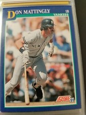 1991 Score Don Mattingly card #23