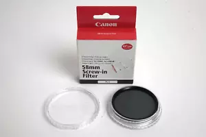 58mm Genuine Canon Screw In Filter PL-C Circular Polarizer - Picture 1 of 2
