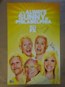 It's Always Sunny in Philadelphia 11x17 Photo Signed by McElhenney Olson BAS COA - Picture 1 of 6