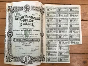 BANQUE FRANCAISE POUR LE BRESIL (L) - Foto 1 di 1