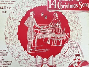 Music Box Medley of Christmas Songs Vinyl LP 33 RPM Holiday Classics - Imagen 1 de 5