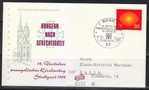 Germany 1969 FDC cover German Protestants Mi 595 Sc 1004 .Catholics Cross - Picture 1 of 1