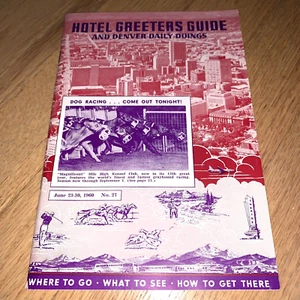 1960 SEE DENVER + COLORADO - HOTEL GREETER GUIDE 64 Pages - Foto 1 di 11