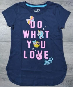 Jojo Siwa Shirt Girls Small 6-6X Do What You Love Unicorn Bow T-Shirt Tee Gift - Picture 1 of 5