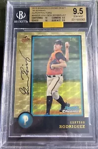 Bowman Cromado Draft 2018 Superfractor Grayson Rodríguez 1/1 BGS 9,5 MBA dorado - Imagen 1 de 2