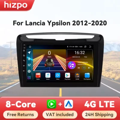 Autoradio per Lancia Ypsilon 2012–2020 Android 13 Hizpo 2DIN GPS CarPlay 4G - Immagine 1 di 4