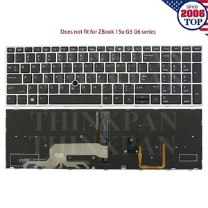 Nowa amerykańska podświetlana klawiatura ze wskaźnikiem do HP ZBook 15 G5 G6 17 G5 G6 L12764-001 - Zdjęcie 1 z 4