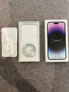 Original iPhone 14 Pro MAX empty box only with FREE key and cable - Zdjęcie 1 z 1