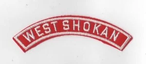 Red & White Community Strip WEST SHOKAN WHT Bdr. [RW-803] - Picture 1 of 1