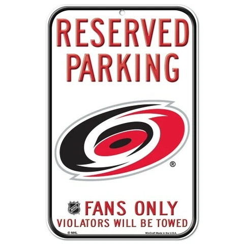 CAROLINA HURRICANES RESERVED PARKING FANS ONLY SIGN 11"X17" DURABLE POSTER Cover