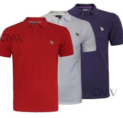 PAUL SMITH HOMBRE CEBRA POLO CAMISETA S-XXL CORTE REGULAR ALGODÓN ORGÁNICO NUEVO Antes £70 Foto 1 de 4