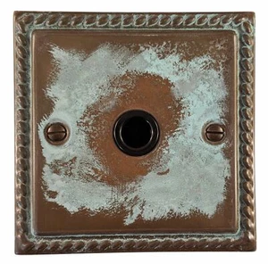 Placa de salida flexible de 1 banda G&H MV79B Monarch Roped Verdigris - Imagen 1 de 1