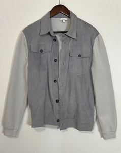#209 REISS FIELDMAN Goat Suede Panel Hybrid Jacket Size M RETAIL $495 - Picture 1 of 9