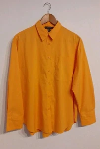 Primark 16 Vibrant Orange-Yellow Oversize Drop-Shoulder Blouse -Great Condition! - Picture 1 of 8