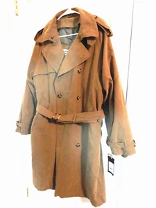 London Fog Signature- Mens Trench Coat British Khaki Quilted Zip 40R - Picture 1 of 6