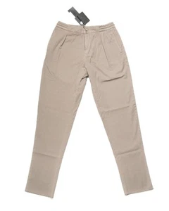 Kiton $1,360 Nuevo con Etiquetas Beige Algodón Cómodo Cordón Plisado Pantalones Jeans 33 - Imagen 1 de 9