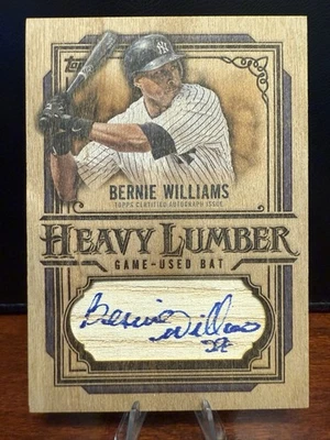 Actualización Topps 2025 Bernie Williams madera pesada auto reliquia usada en juegos #HLARU-BW Foto 1 de 2