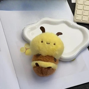 Bee Keychain Unique Handbag Hanging Decoration Bee Stuffed Animal for Family - Picture 1 of 7