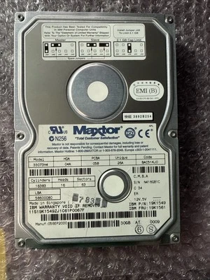Hard Drive Maxtor Diamondmax Vl 30 33073H4 30GB IBM 19K1549 BAC51KJ0 - Image 1 of 2