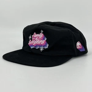 Vintage Taco Bell Hat - SnapBack Black Baseball Cap EUC - Family Is Everything - Picture 1 of 13