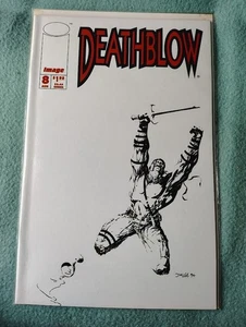 1994 Image Deathblow #8 Jim Lee Tim Sale minimalist white sketch cover aesthetic - Picture 1 of 1