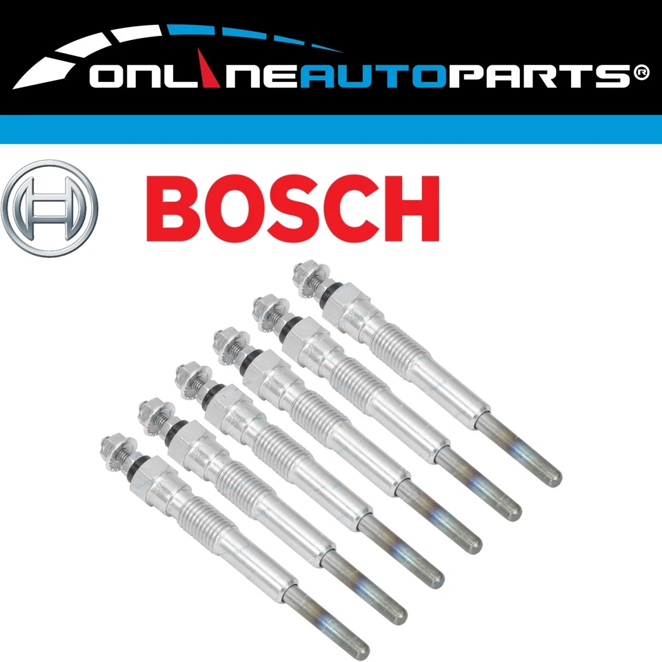 Bosch Glow Plug Set for Toyota HZJ80 HDJ80 90~97 1HZ 1HD 4.2L Diesel 80 Series - Image 1 of 1