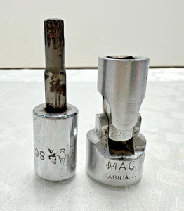 Vintage MAC Tools 3/8" Antrieb Universal Steckschlüssel 11/16" XU226 & 7 mm CV-Gelenk Schraubendreher - Bild 1 von 6