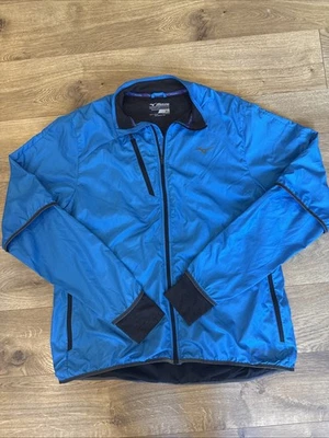 Chaqueta para mujer Mizuno Breath Thermo FZ azul sueco talla XL Foto 1 de 4