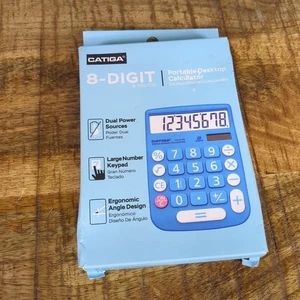 CATIGA tragbarer einfacher Taschenrechner - für Schule, Zuhause oder Büro, 8-stelliges LCD  - Bild 1 von 2