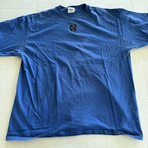 Vtg 90s Y2k Nike Blue Swoosh T-Shirt Sz XL A2827 - Picture 1 of 7