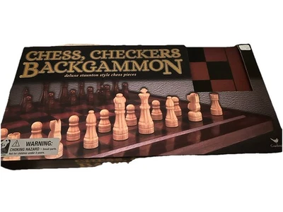 Chess, Checkers, Backgammon Set - Image 1 of 3