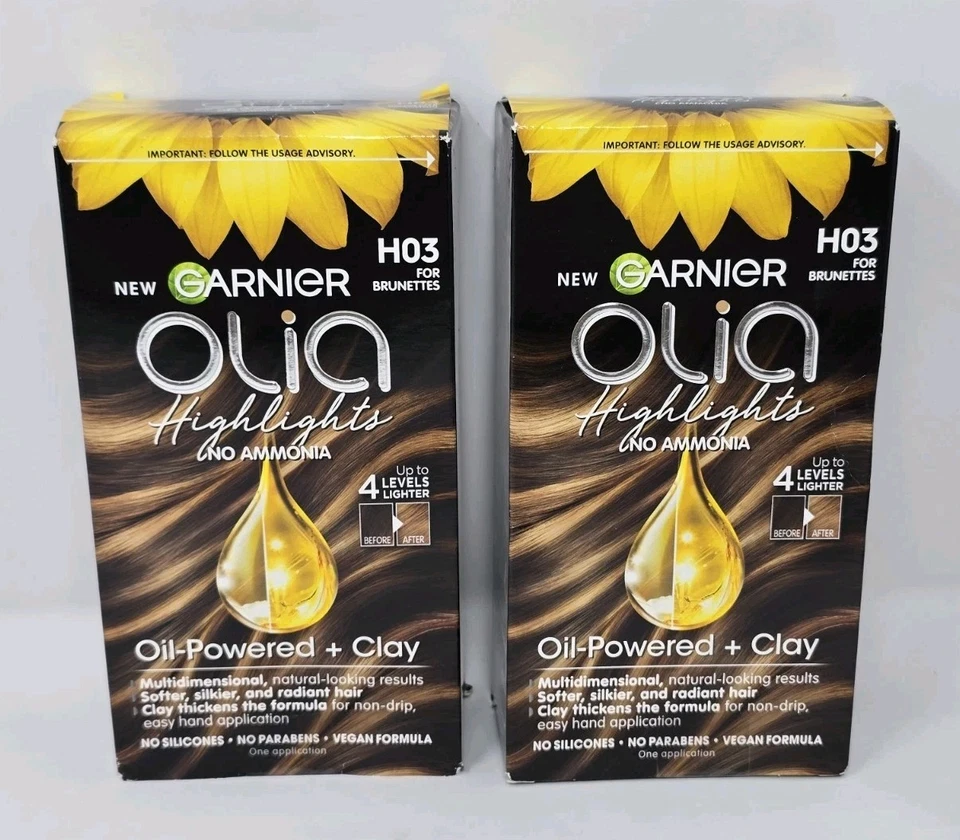 Garnier Olia Highlights #H03 for BRUNETTES / No Ammonia