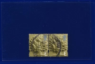 2001 SG EN3 E English Oak Tree Type 1 XEN3 Pair Hemel Hempstead Good Used pmfn - Image 1 of 2