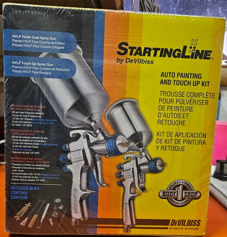 DeVilbiss StartingLine Auto Painting & Touch up Kit 802342  New Paint Sprayer - Image 1 of 1