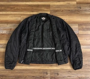 Harley Davidson Jacke Herren Large schwarz FXRG Motorradfutter Biker Reißverschluss - Bild 1 von 16