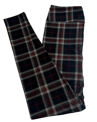 Leggings LuLaRoe OS Talla Única Raro Navidad Cuadros Vacaciones Rayas Cuadros Envío RÁPIDO Foto 1 de 4