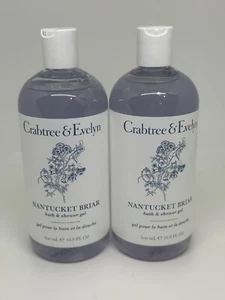 Crabtree & Evelyn Nantucket Briar Bath & Shower Gel Body Wash 16.9 oz. Set of 2 - Picture 1 of 3