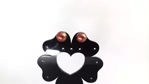 Honora Pearl 14 ct Gold Chocolate Luster Stud Earrings - Picture 1 of 12