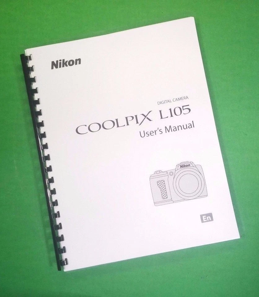 Owners Manual for Nikon L105 Coolpix Camera 152 Pages W/Clear Covers - Image 1 of 1