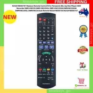 Remote Control fit for Panasonic Blu-ray Disc Player HDD Recorders DMR-HW220.. - Picture 1 of 4