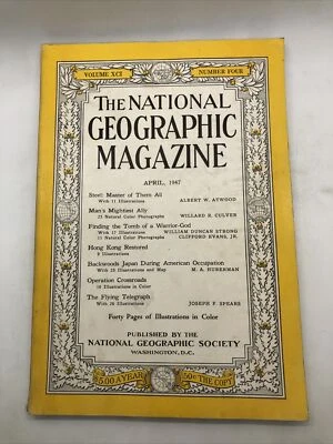 The National Geographic Magazine April 1947 Foto 1 de 4