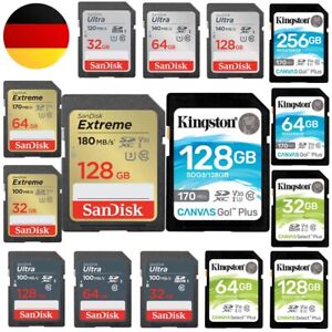 Sandisk Kingston SD Speicherkarte Ultra Extreme Canvas GO Plus 32GB 64GB 128GB