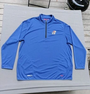 Kansas University Jayhawks Franchise Club Sweatshirt Mens XL 1/4 Zip NWOT - Picture 1 of 16