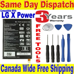 Batterie de remplacement d'origine LG X Power flambant neuve avec outils gratuits - Photo 1 sur 5