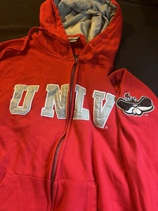 UNLV rebels Size XXL Zip Up Hoodie red Stadium Athletics - runs small - Picture 1 of 5